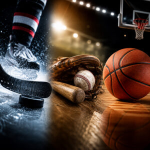 Basketball, baseball, Hockey on LateWager